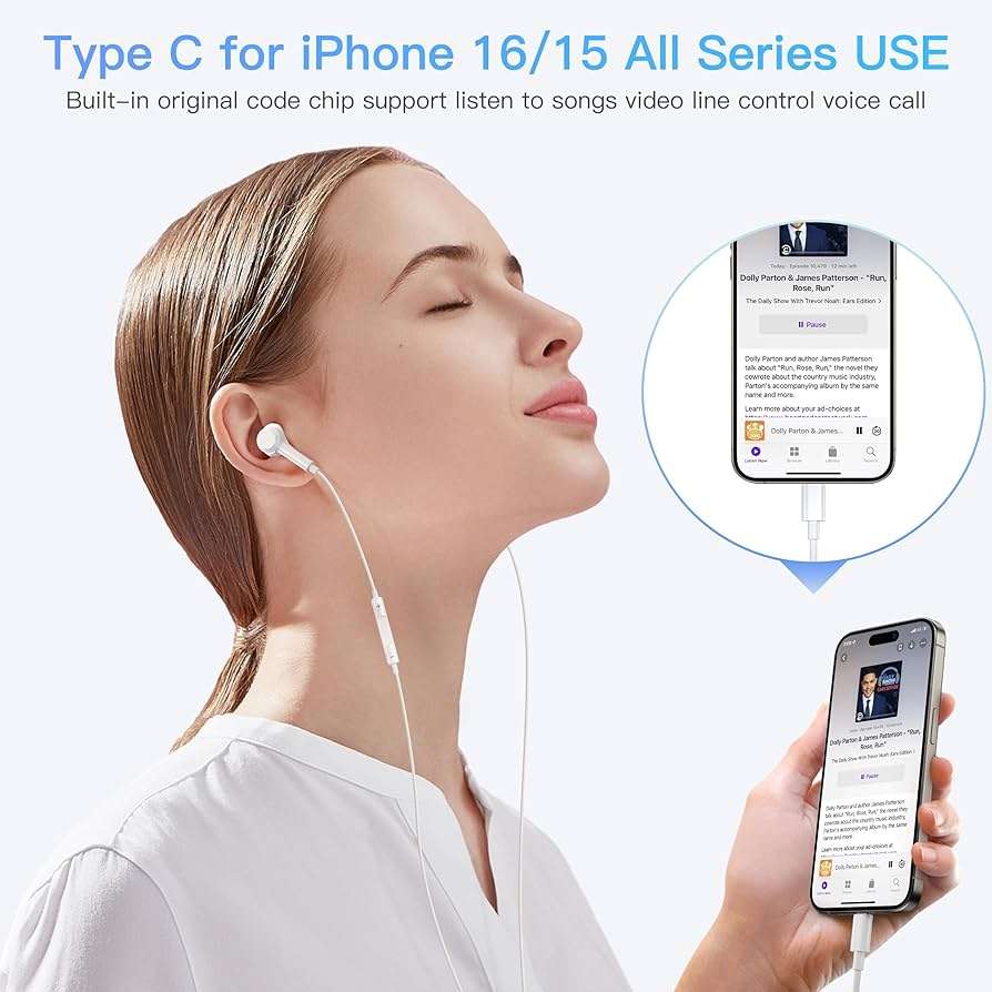 Iphone 16 Type C Pro And Max Hand Free Oringal Ic