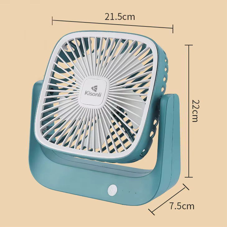 Kisonli F102 Portable Desktop Silence Fan Rechargeable