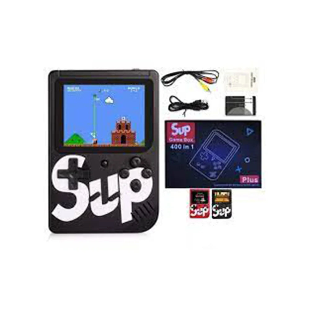 SUP Game Box 400 in 1 Mini Portable Console with 3 inches Large Screen for Ultimate Handheld Gaming