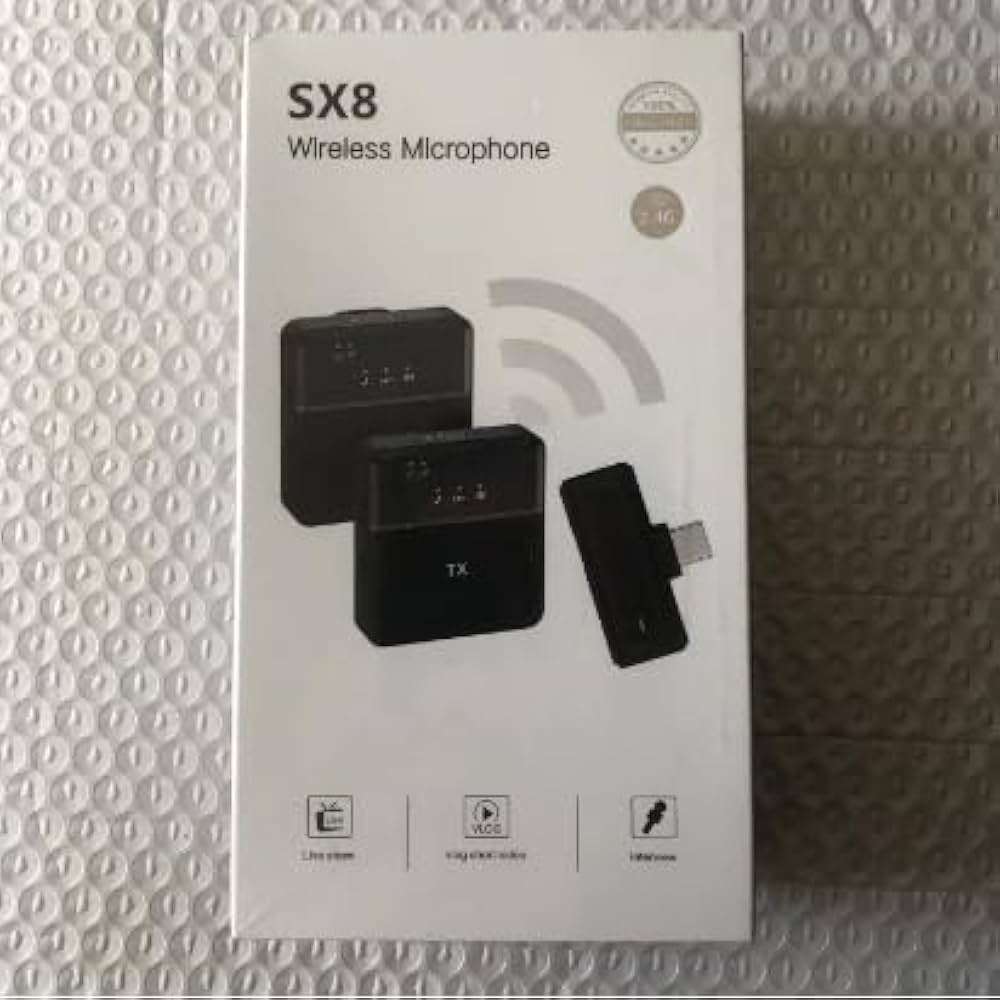 Sx8 Type-c/iphone Dual Professional Lavalier Wireless Microphone For Interview, Vlog, Live Mic Noise Reduction