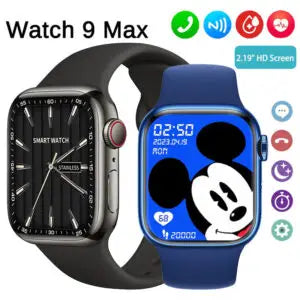 Watch 9 Max Series 9 Smartwatch (2.19 Inch IPS) 22mm Strap WITH Laxasfit APP
