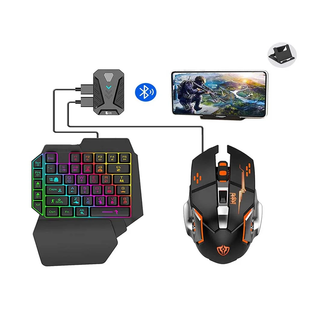 Gaming Wireless Bluetooth 5 In 1 Combo Keyboard And Mouse