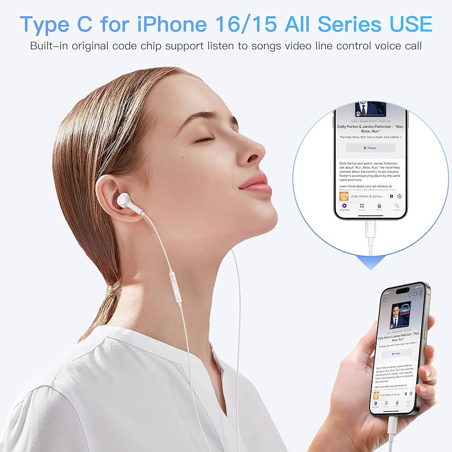 Iphone 16 Type C Pro And Max Hand Free Oringal Ic