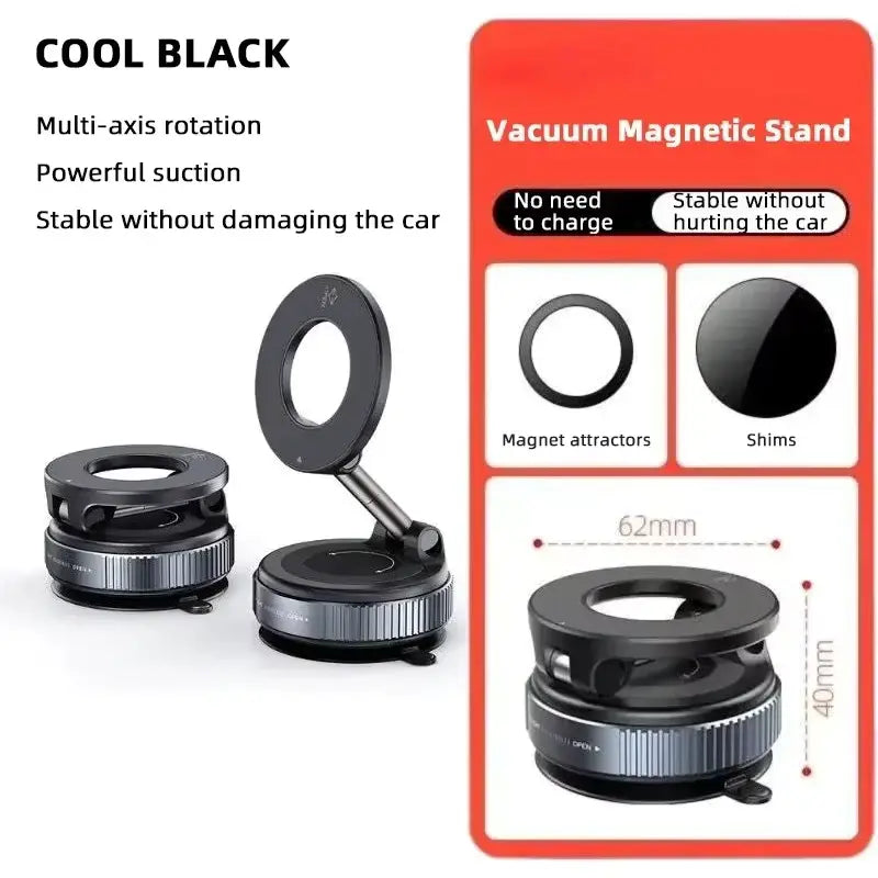 K007 Magnetic 360° Car Phone Holder with Strong Suction Base