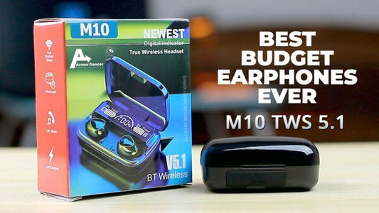 M10 Wireless Earbuds Bluetooth Earphones with HiFi Quality & Noise Cancellation