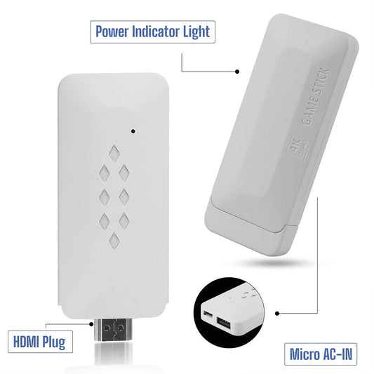 M22 64gb Retro 30,000+ Gaming Stick 1080p Hd Graphics, With 52 Emulators Classic Edition