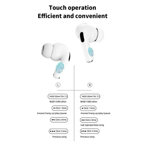 New A9 Pro Apple Airpods Anc enc Zhongkelqnxun Touch Control Bt 5.4 Earbuds