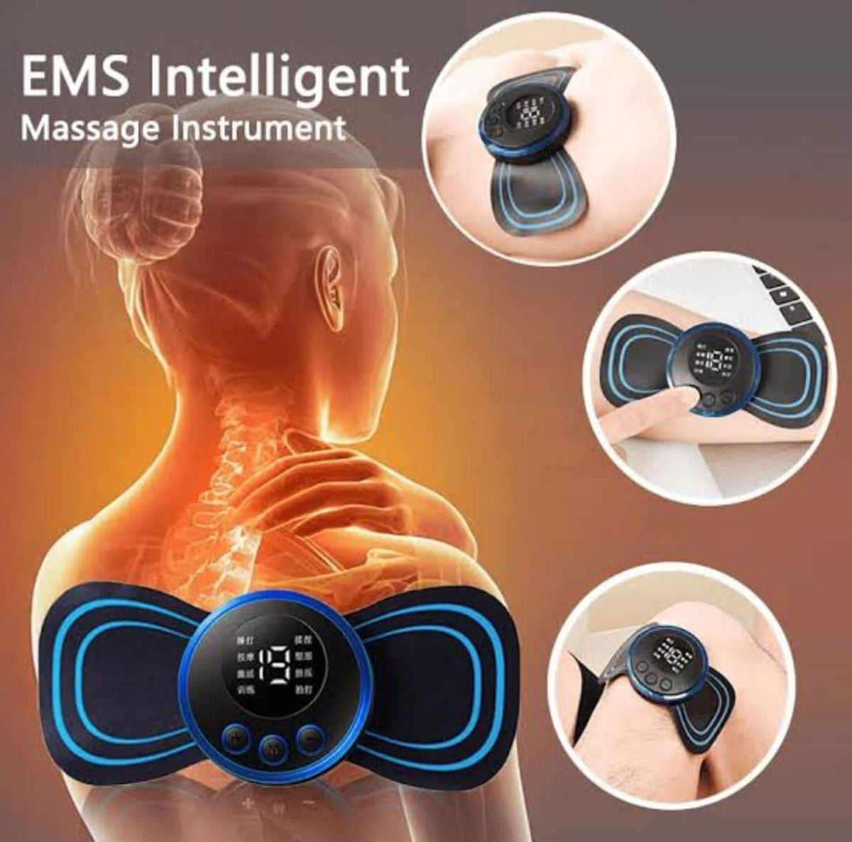 Rechargeable EMS Mini Body Neck Massager