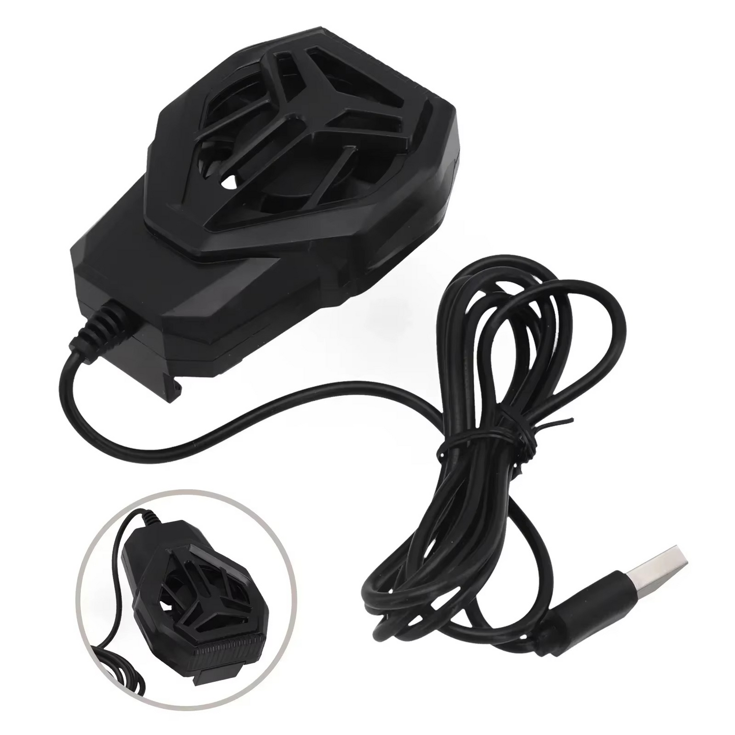 S-72 Portable Mobile Phone Quiet Cooling Fan Heat Diffuser Radiator With Light