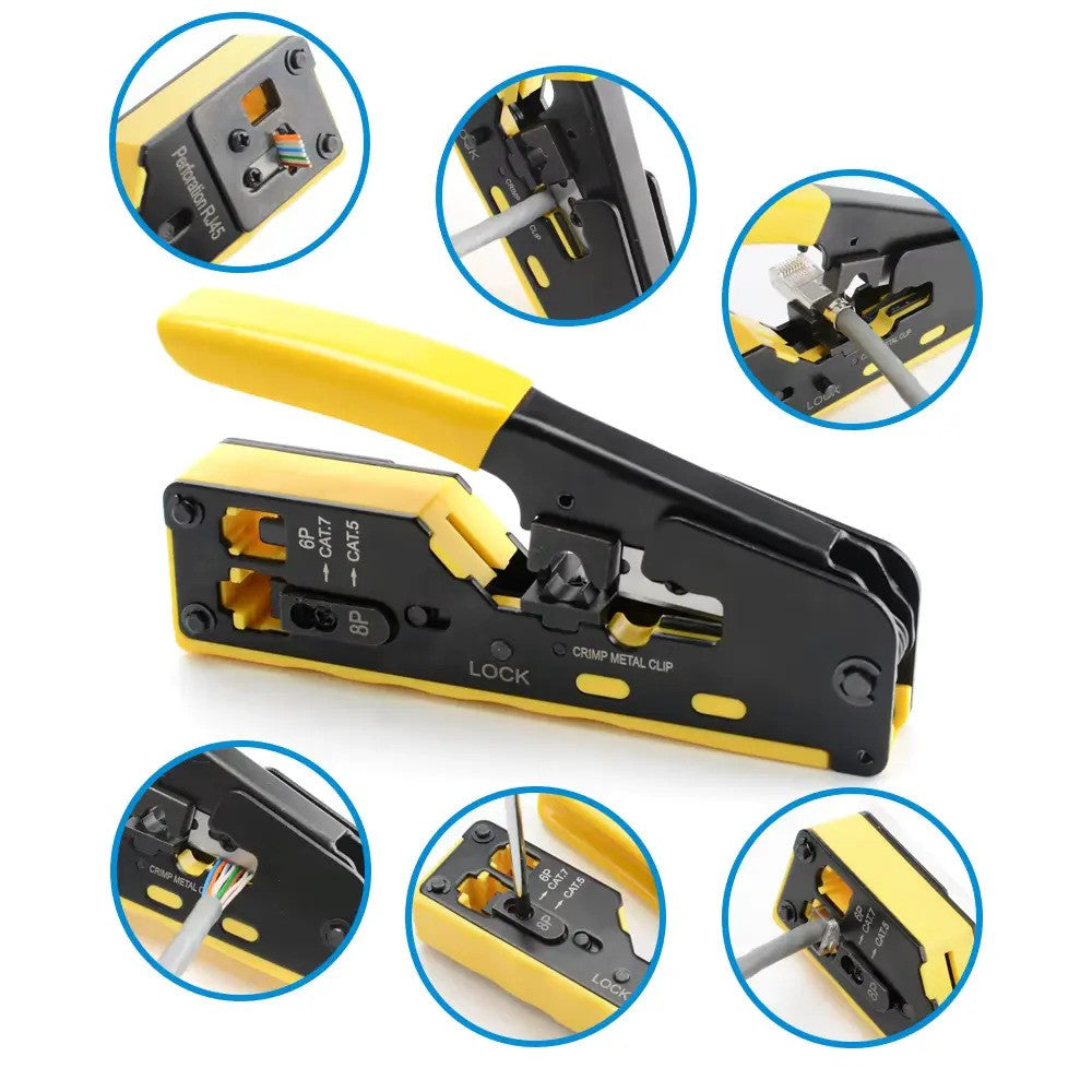 Speed-X HT-718 CAT7 RJ45 Crimping Tool with Cutter