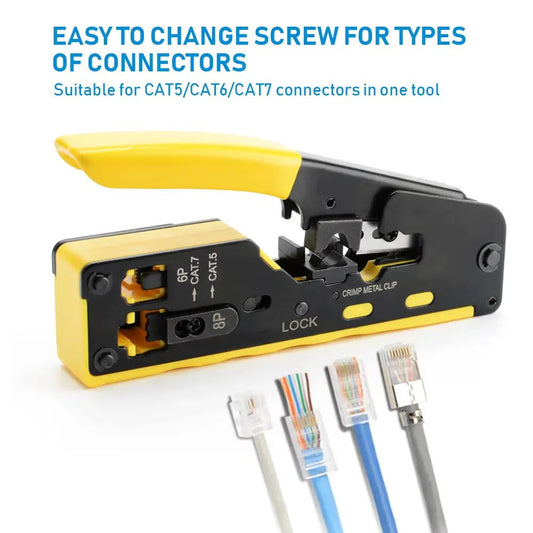 Speed-X HT-718 CAT7 RJ45 Crimping Tool with Cutter