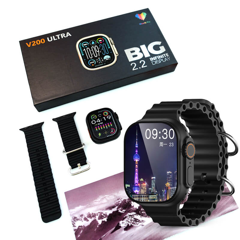 V200 Ultra Smart Watch 2.2-Inch Screen IP68 Waterproof Sport