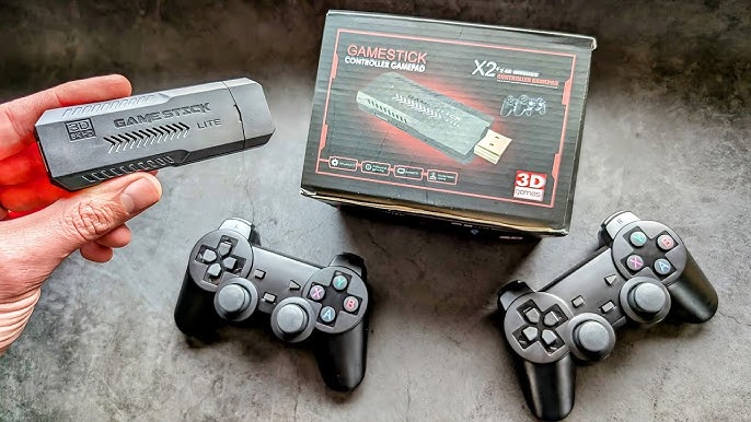 X2 64gb Plus Retro 3d 32000+ Video Games 4k Hd Output Game Stick With 2 Wireless Controllers