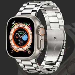 S100 Fendior Smart Watch Ultra 2 With 7 Straps 49mm With Silicon Watch Protector Case With Fitpro App (Black Or Silver)