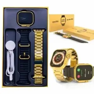 C9 Ultra Max Gold Edition 2.1 inch Smart Watch with Hryfine App – Bold Style, Ultimate Performance