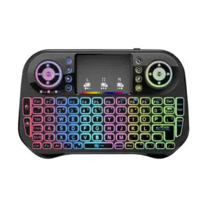 I10 Mini Wireless+bluetooth Touchpad 7 Color Backlit Light 2.4ghz